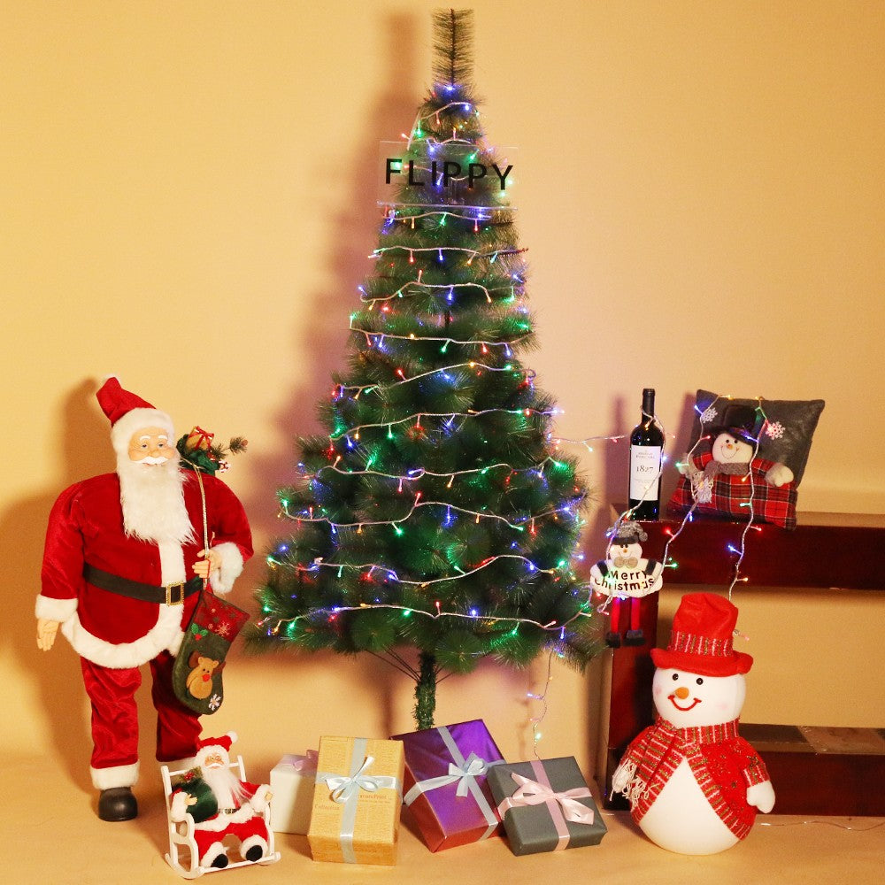 Instalatie de Craciun, Flippy®, Tip Liniara, 23 m, 320 LED-uri, Interconectabila, Multicolor - vivimall.ro