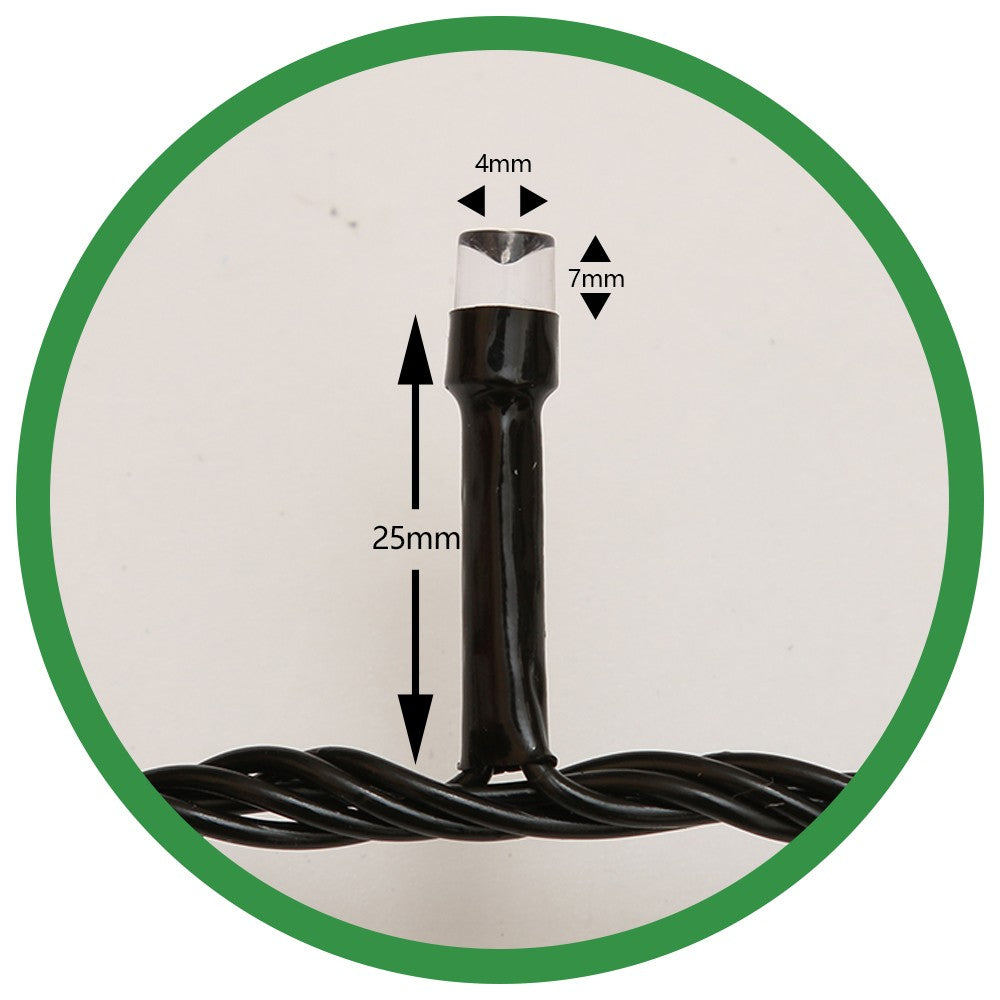 Instalatie de Craciun, Flippy®, Tip Liniara, Fir Negru, 9 m 100 LED-uri Interconectabila, Multicolor - vivimall.ro