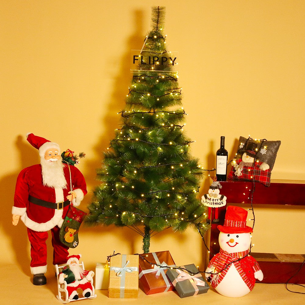 Instalatie de Craciun, Premium Flippy®, Tip Liniara, 21 m, 300 LED-uri, Interconectabila, Alb Cald - vivimall.ro