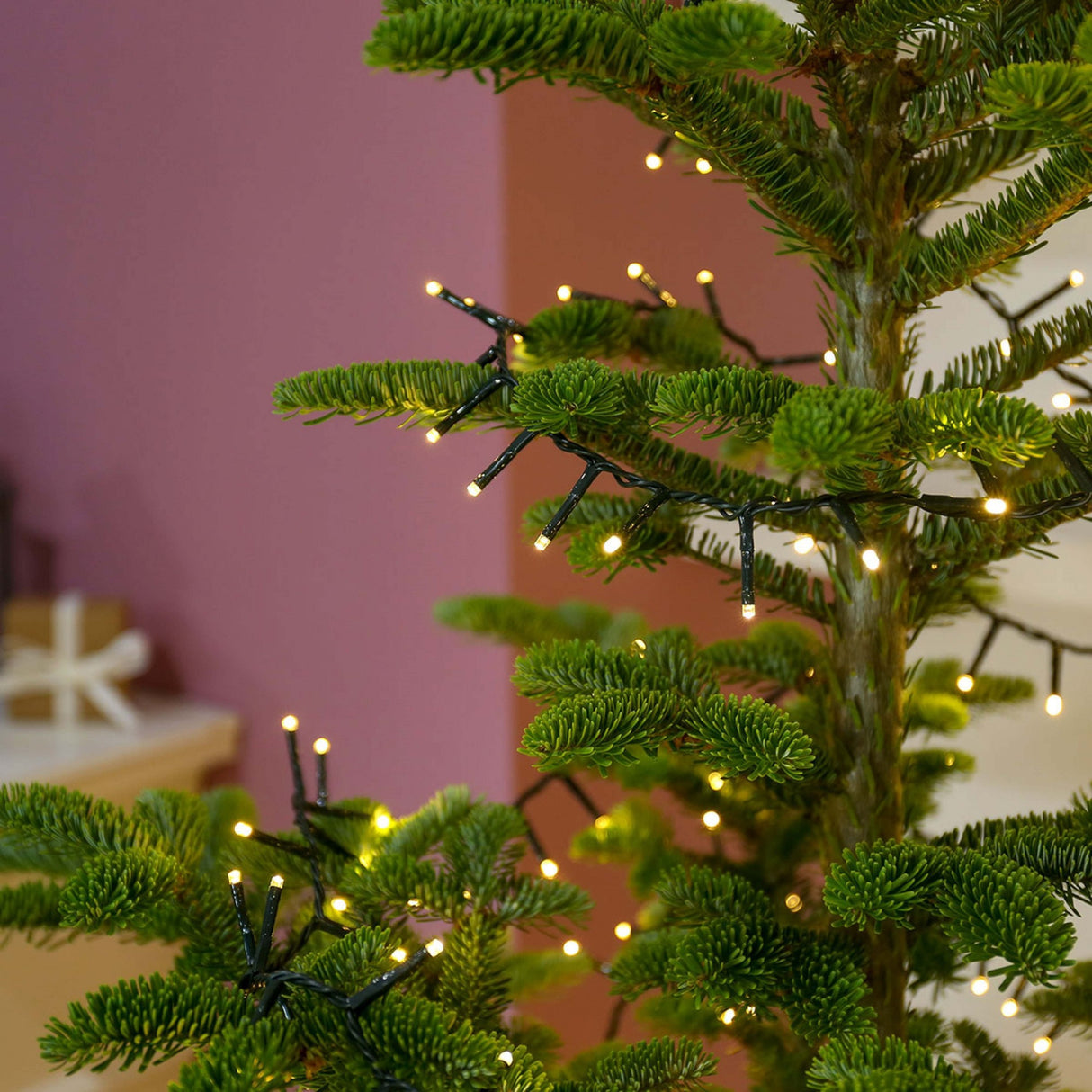 Instalatie de Craciun, Premium Flippy®, Tip Liniara / Sirag, 50 m, 500 LED-uri Mari, Alb Cald - vivimall.ro