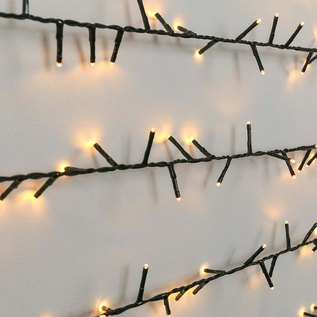 Instalatie de Craciun, Premium Flippy®, Tip Liniara / Sirag, 50 m, 500 LED-uri Mari, Alb Cald - vivimall.ro