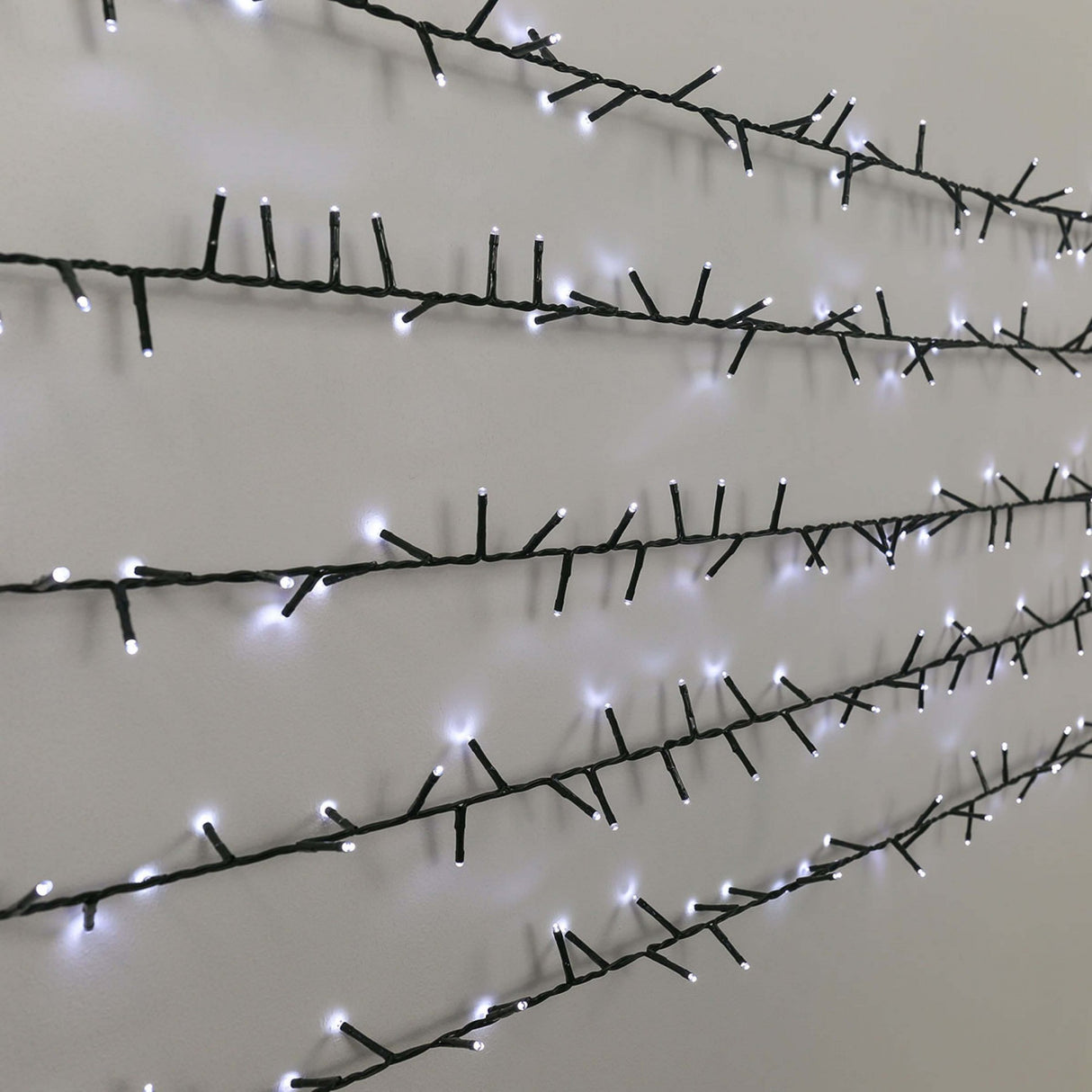 Instalatie de Craciun, Premium Flippy®, Tip Liniara / Sirag, 50 m, 500 LED-uri Mari, Alb Rece - vivimall.ro