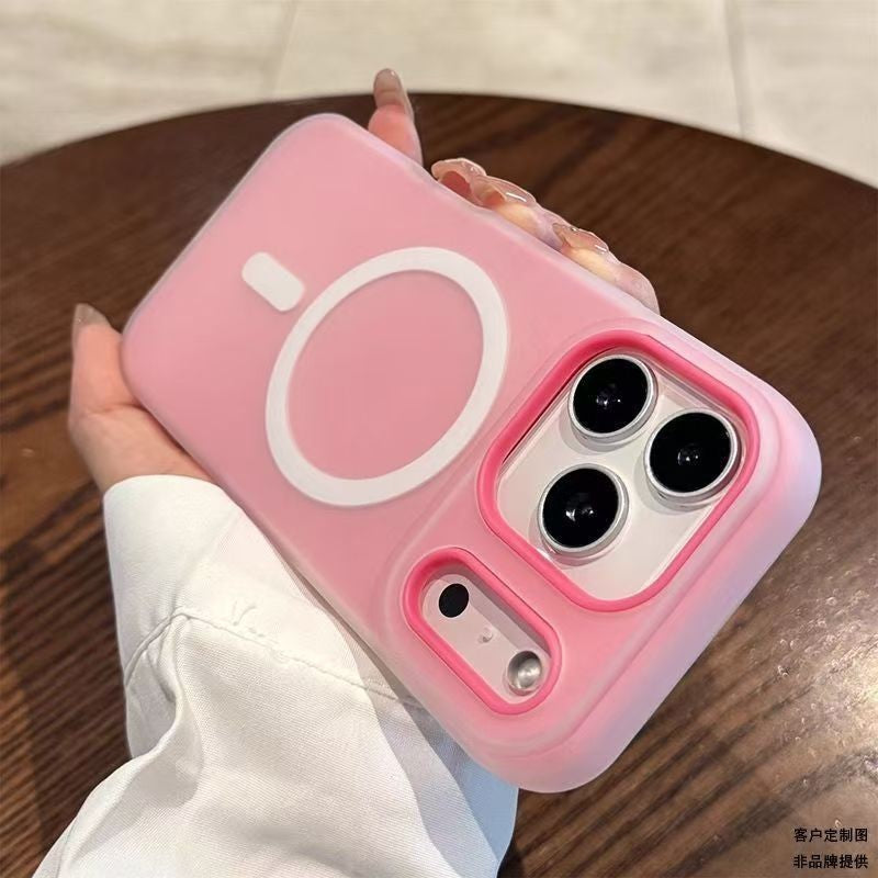 Husa Jelly Magnetic 2in1, Flippy, pentru iPhone 17 Air, Magsafe, Roz