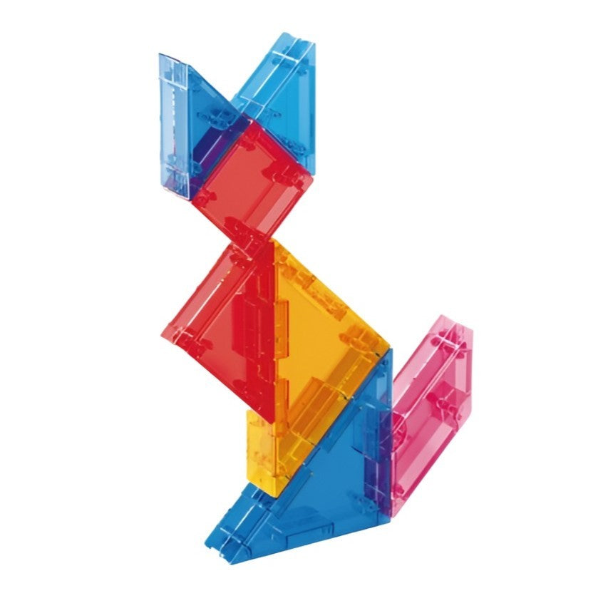 Joc Tangram Magnetic cu 7 piese geometrice din EVA și ABS, multicolor, vedere de ansamblu