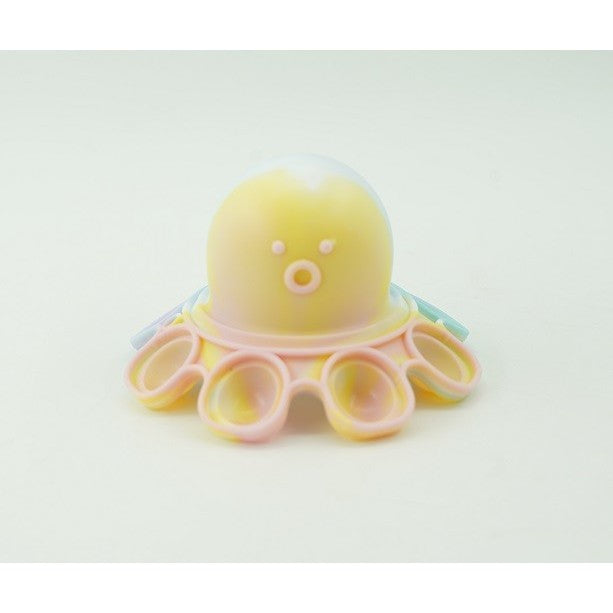 Jucarie antistres din silicon, Vivimall®, Pop It Now and Flip It, Caracatita reversibila, Multicolor/ Roz - vivimall.ro