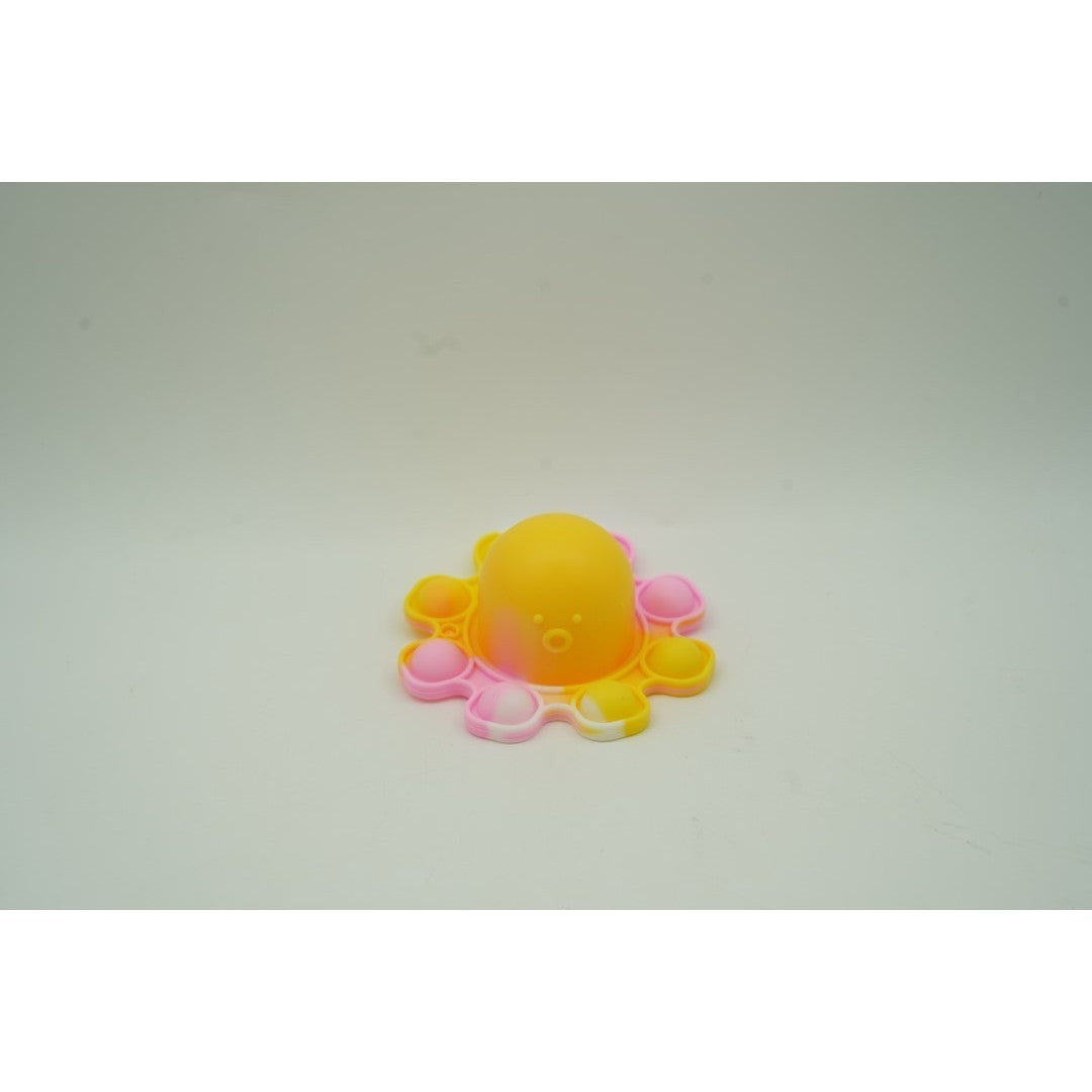 Jucarie antistres din silicon, Vivimall®, Pop It Now and Flip It, Caracatita reversibila, Multicolor, V3 - vivimall.ro