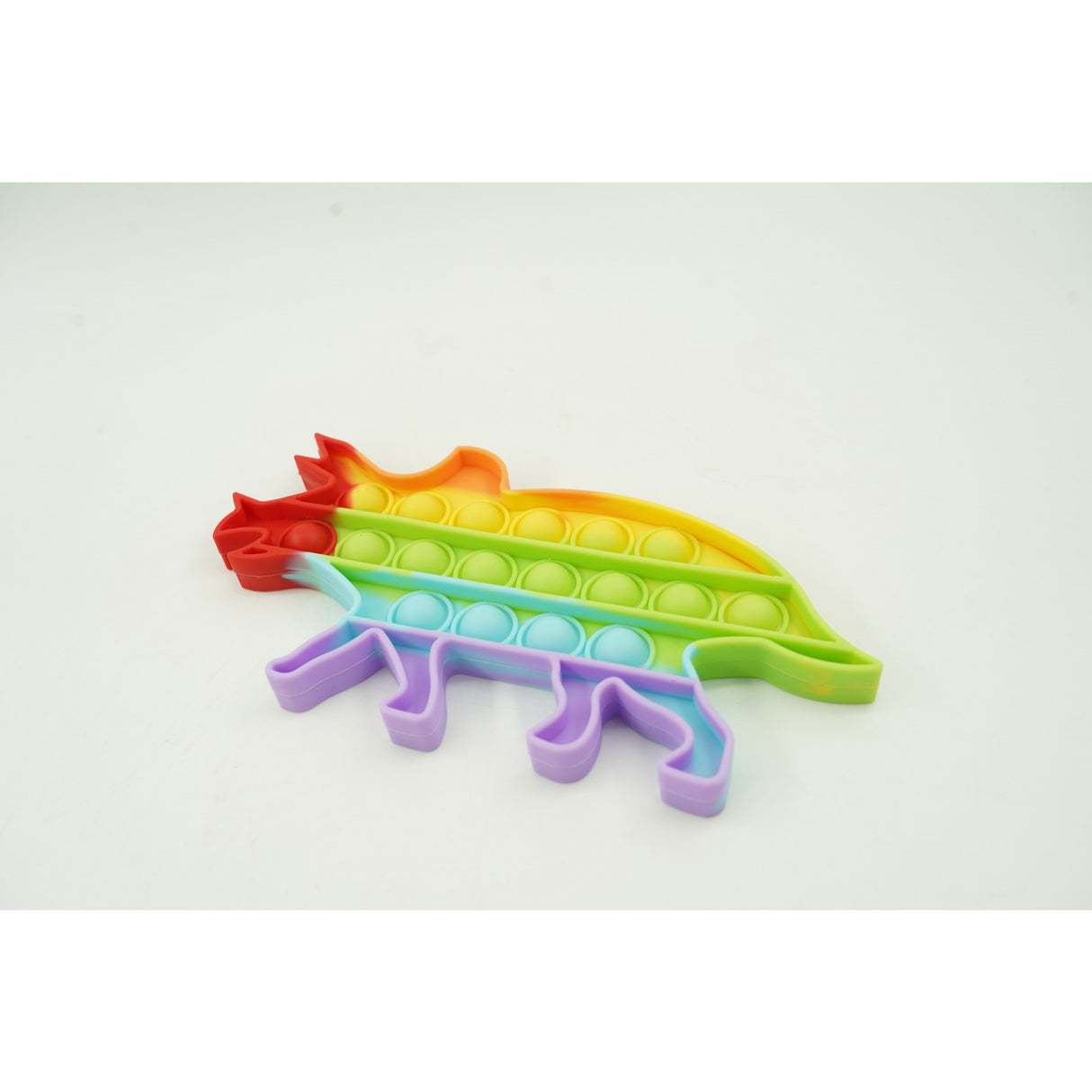 Jucarie antistres din silicon, Vivimall, Pop It Now and Flip It, Dinozaur mic, Multicolor V3 - vivimall.ro