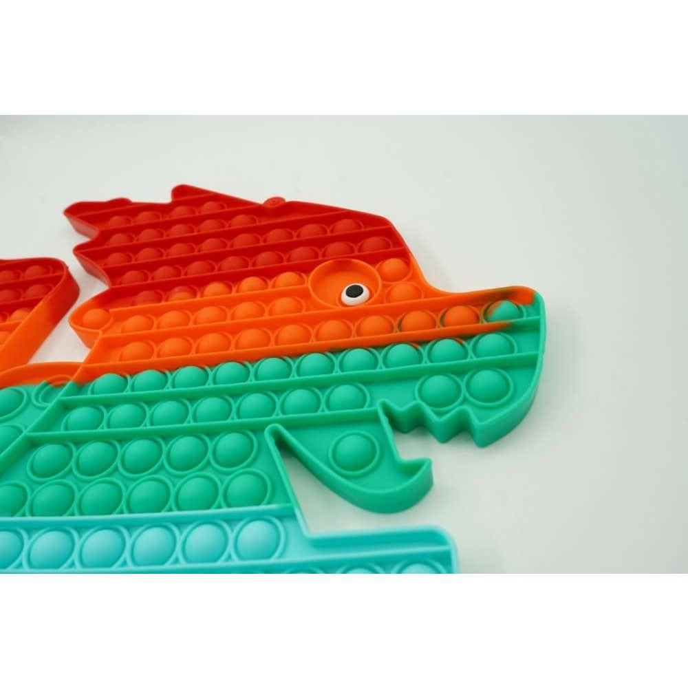 Jucarie antistres din silicon Vivimall, Pop it Now and Flip It ,Dragon ,Multicolor - vivimall.ro