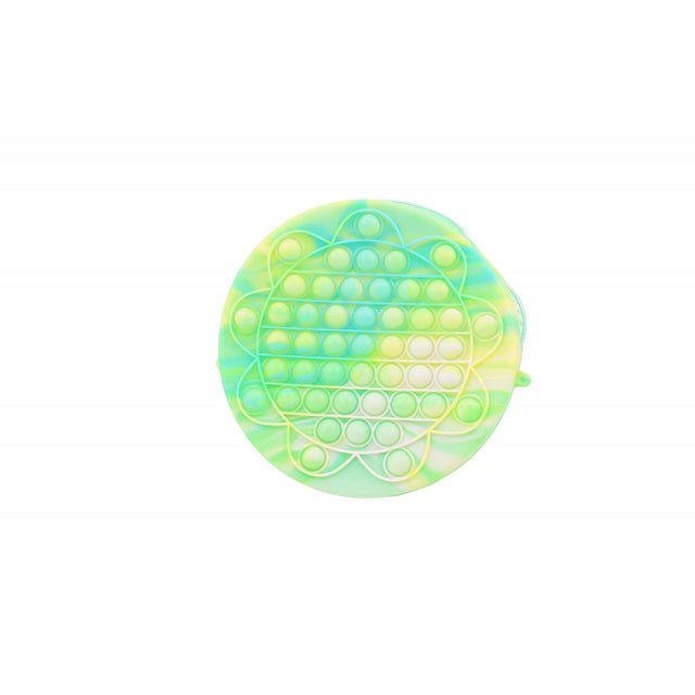 Jucarie antistres din silicon, Flippy, Pop It Now and Flip It, Geanta, Floarea Soarelui, Verde - vivimall.ro