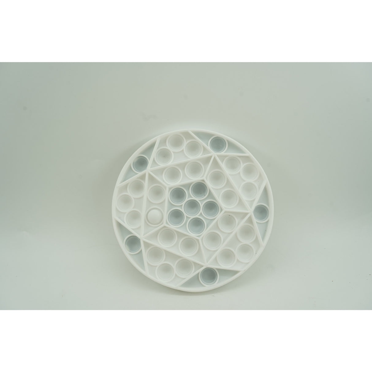 Jucarie antistres din silicon Vivimall, Pop it Now and Flip It , Minge , Alb - vivimall.ro