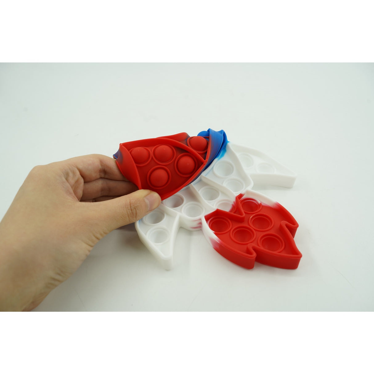 Jucarie antistres din silicon Vivimall, Pop it Now and Flip It ,Racheta ,Multicolor - vivimall.ro