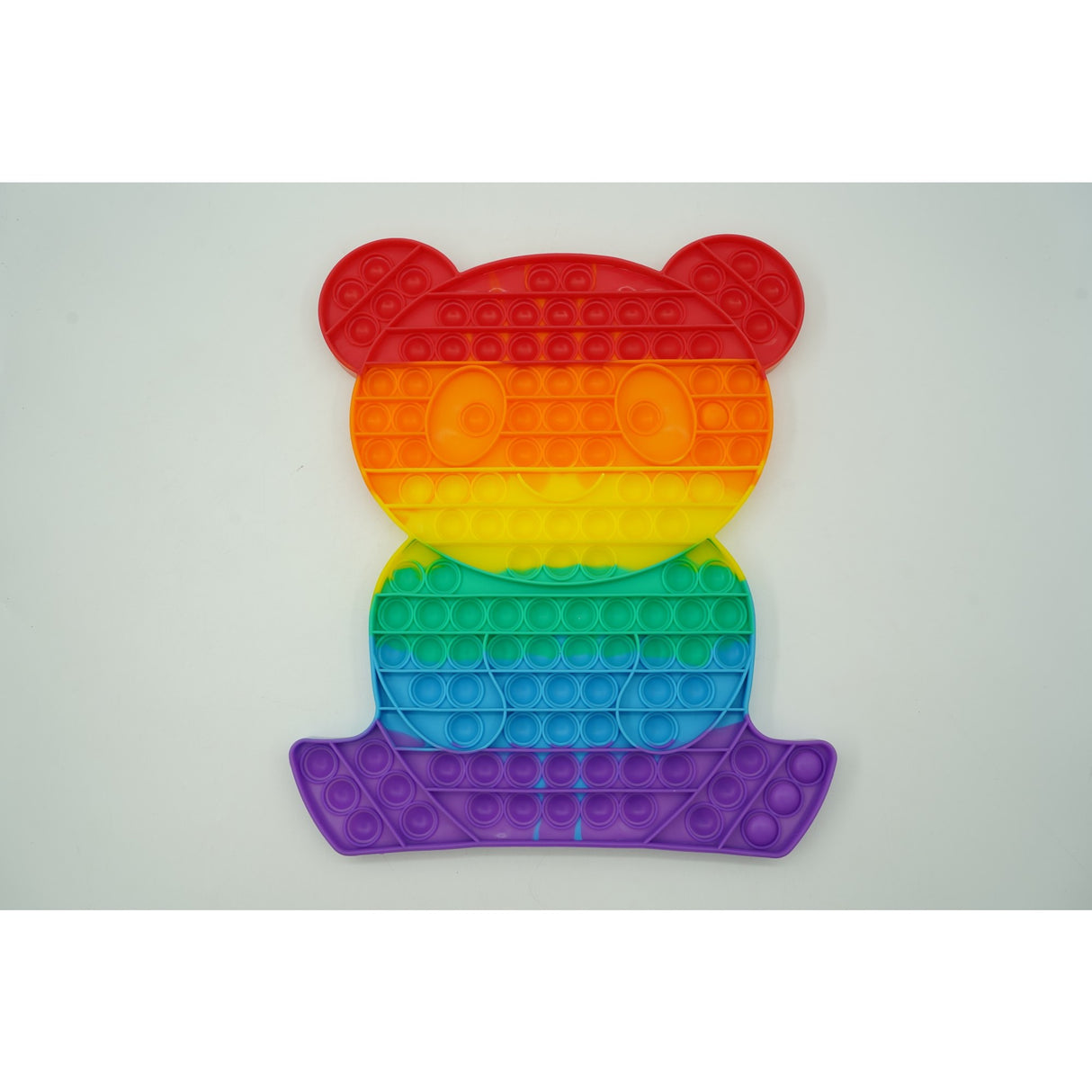 Jucarie antistres din silicon Vivimall, Pop it Now and Flip It , Ursulet mare, Multicolor - vivimall.ro