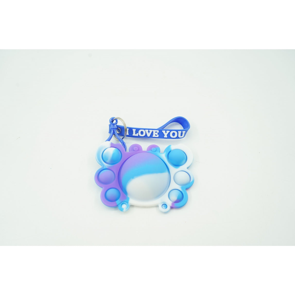 Jucarie antistres din silicon, Vivimall®, Pop It Now tip breloc, Crab, Multicolor, V2 - vivimall.ro