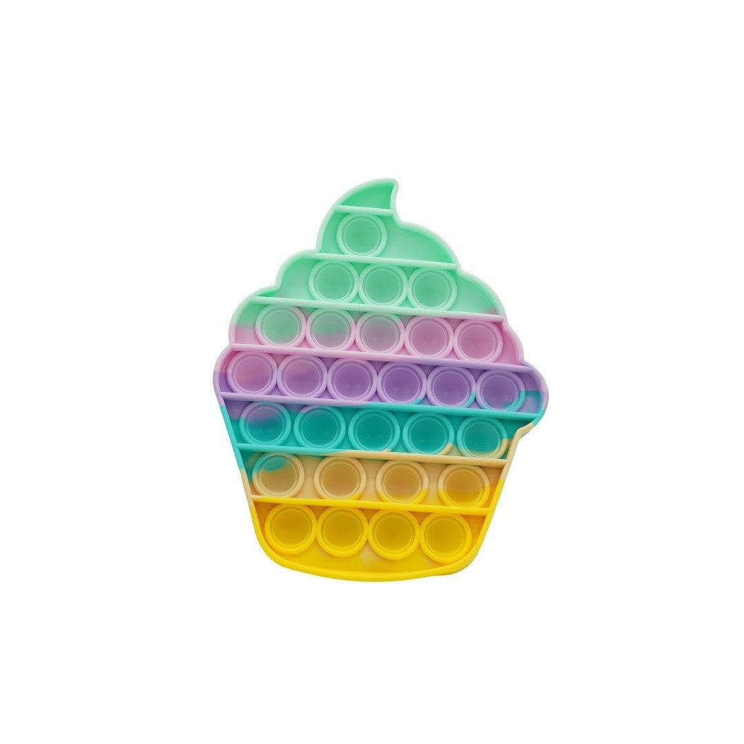 Jucarie antistres din silicon, Pop it Now and Flip It, Briosa, Multicolor - vivimall.ro