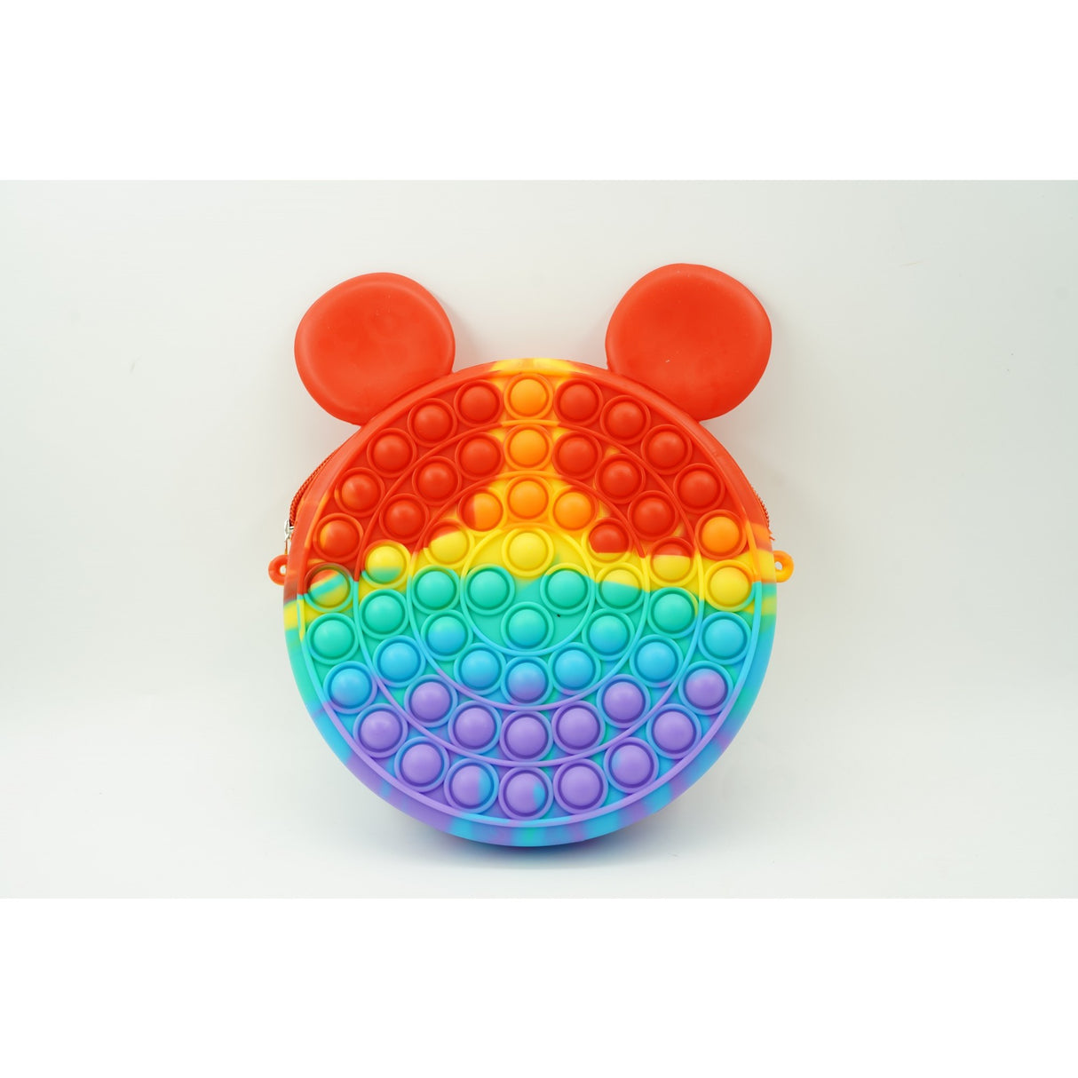 Jucarie antistres din silicon, Pop it Now and Flip It, Flippy, Geanta, Model 1, Multicolor - vivimall.ro