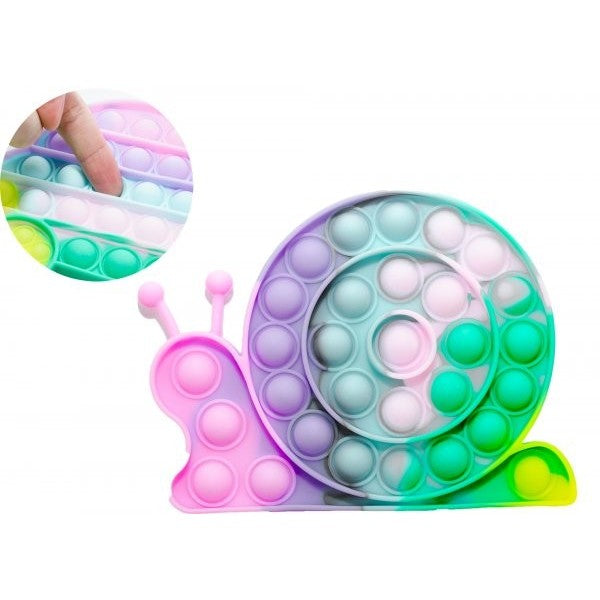 Jucarie antistres din silicon, Pop it Now and Flip It, Melc, Multicolor - vivimall.ro