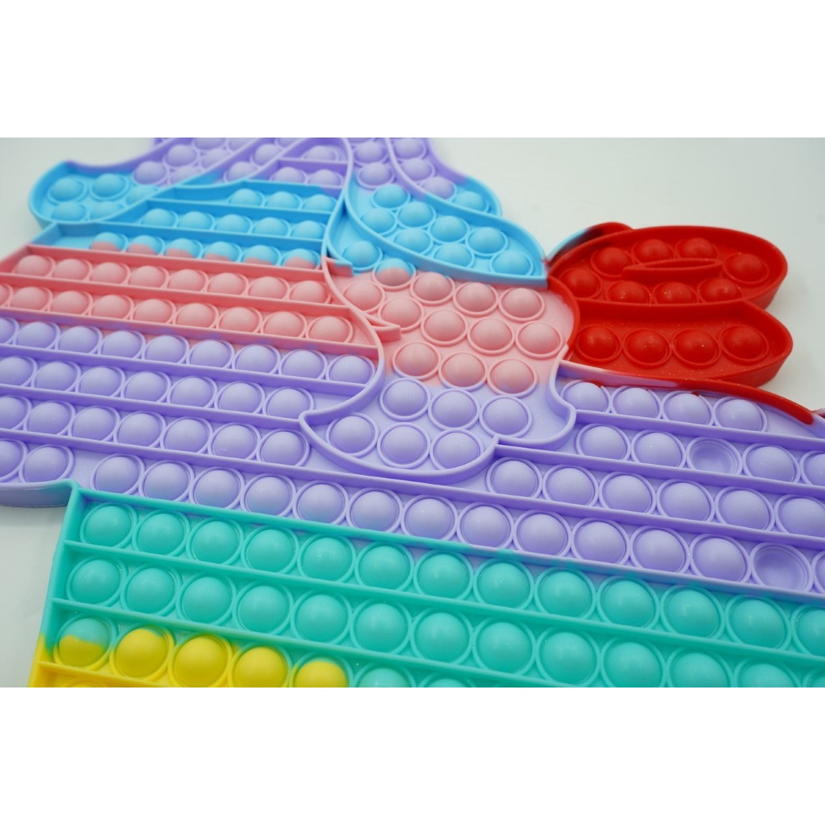 Jucarie antistres din silicon, Pop It Now and Flip It, Unicorn cu aripi, Macarons - vivimall.ro