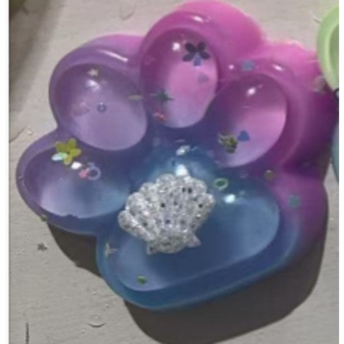 Jucarie Antistres Squishy, Flippy, Labuta de Pisica Squeeze Toys, cu Revenire Lenta, 7.5 cm, Model 270531, Multicolor - vivimall.ro