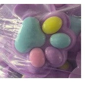 Jucarie Antistres Squishy, Vivimall, cu Revenire Lenta, Labuta de Pisica Pufoasa, 8.5 x 7.5 cm, Ambalaj Transparent, Mov Multicolor - vivimall.ro