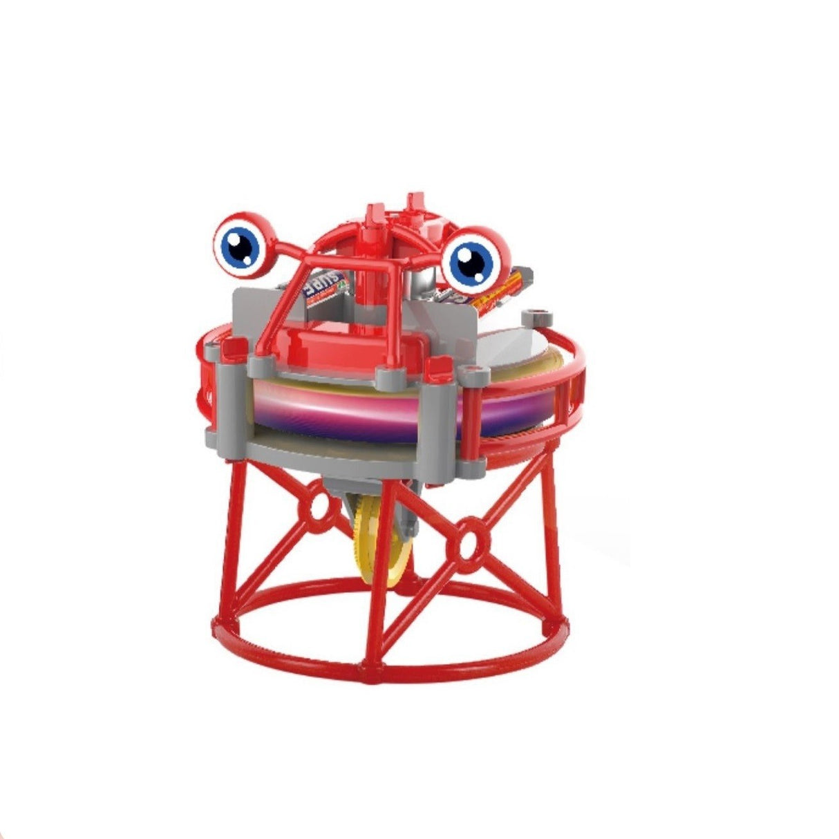 Jucarie circuit pentru copii, Vivimall, Broscuta pe monociclu, Rosu - vivimall.ro