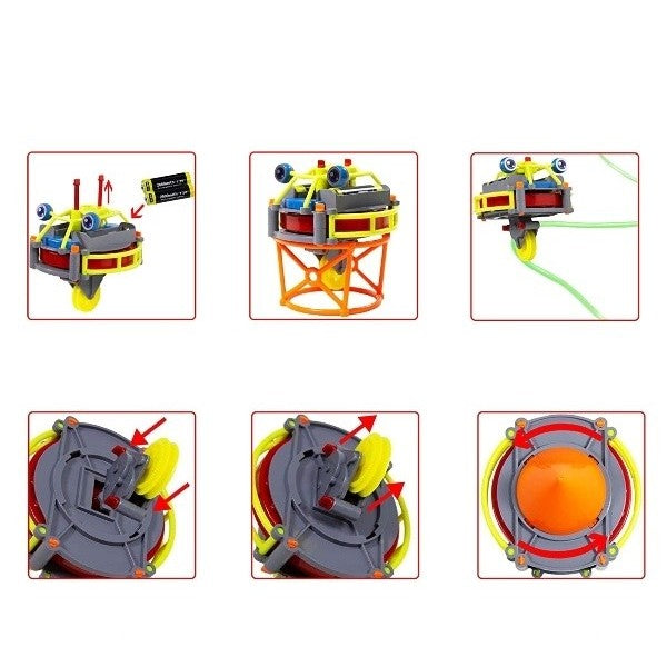 Jucarie circuit pentru copii, Vivimall, Broscuta pe monociclu, Rosu - vivimall.ro