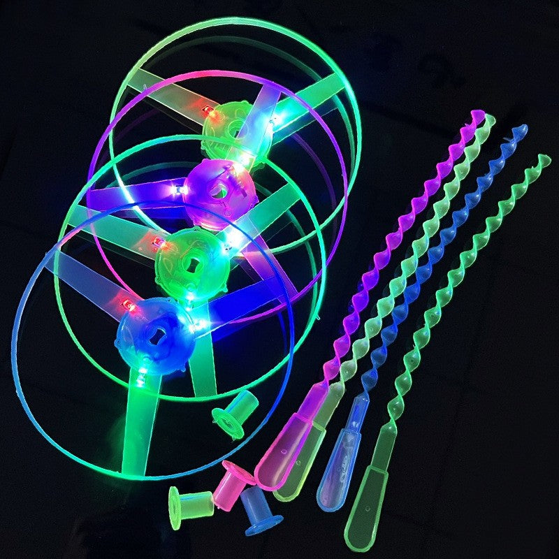 Jucarie Disc Zburator, Vivimall, cu Lumini, Manual, din ABS, +14 Ani, Galben - vivimall.ro