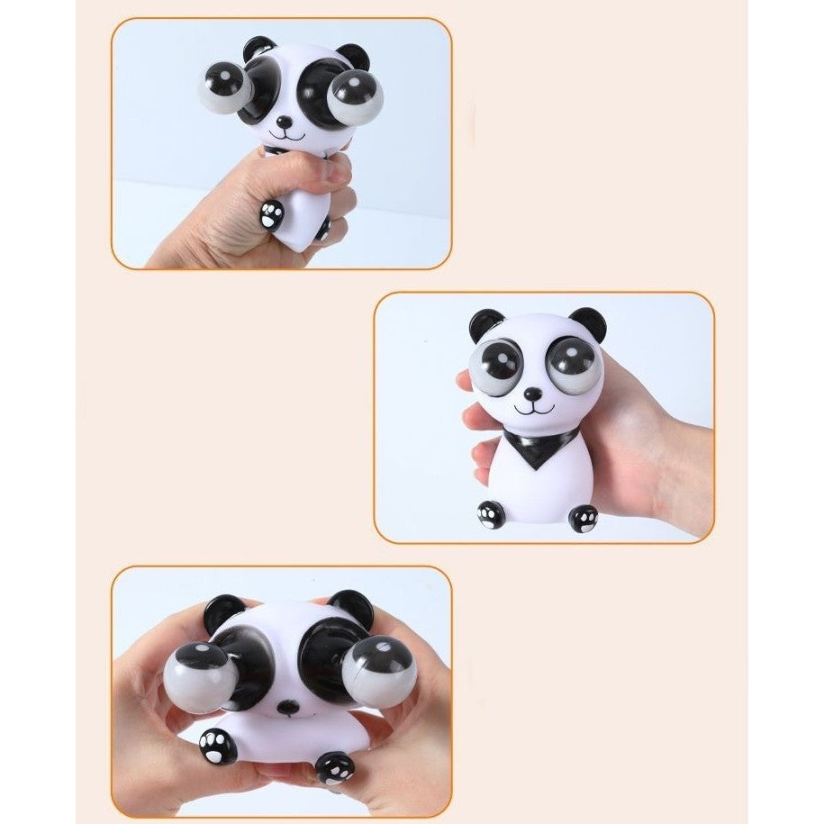 Jucarie interactiva antistres Vivimall, squeeze eye-popping panda, multicolor - vivimall.ro