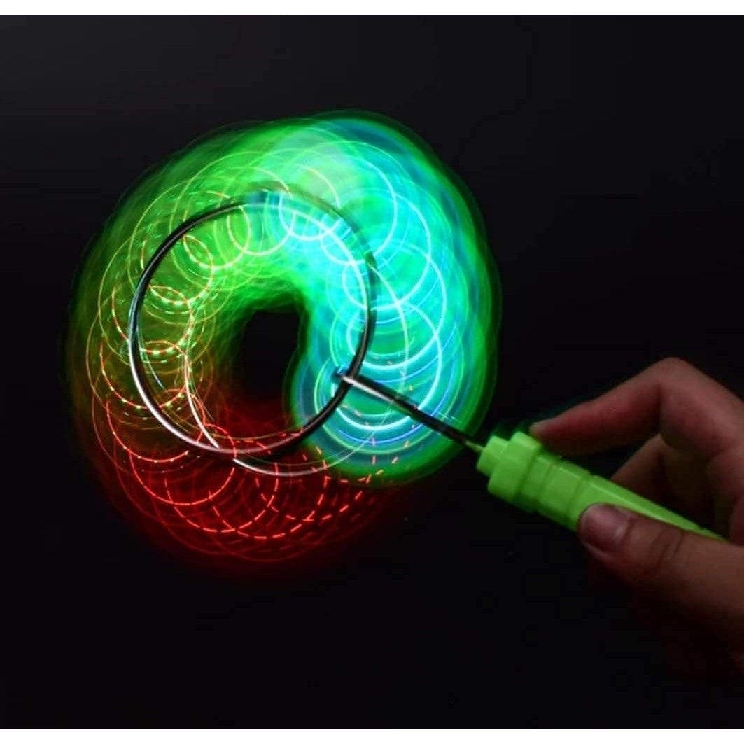 Jucarie Interactiva, Vivimall, Titirez Magnetic, cu Led, 19.8 x 5 cm, Verde - vivimall.ro