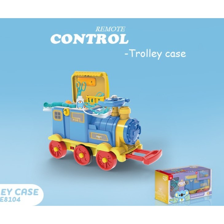 Jucarie locomotiva cu telecomanda si set prim ajutor - vivimall.ro