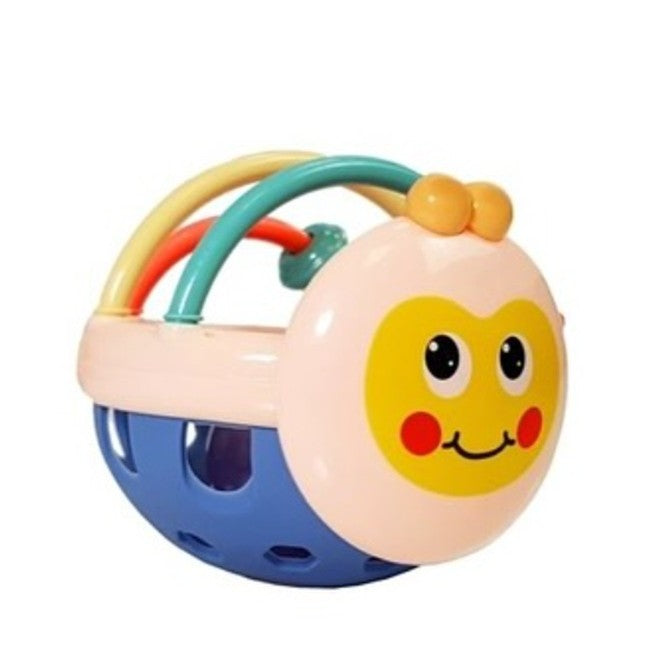 Jucarie Minge pentru Bebelusi, Vivimall, pentru Dentitie, Interactiva, 0-12 Luni, Roz-Multicolor - vivimall.ro