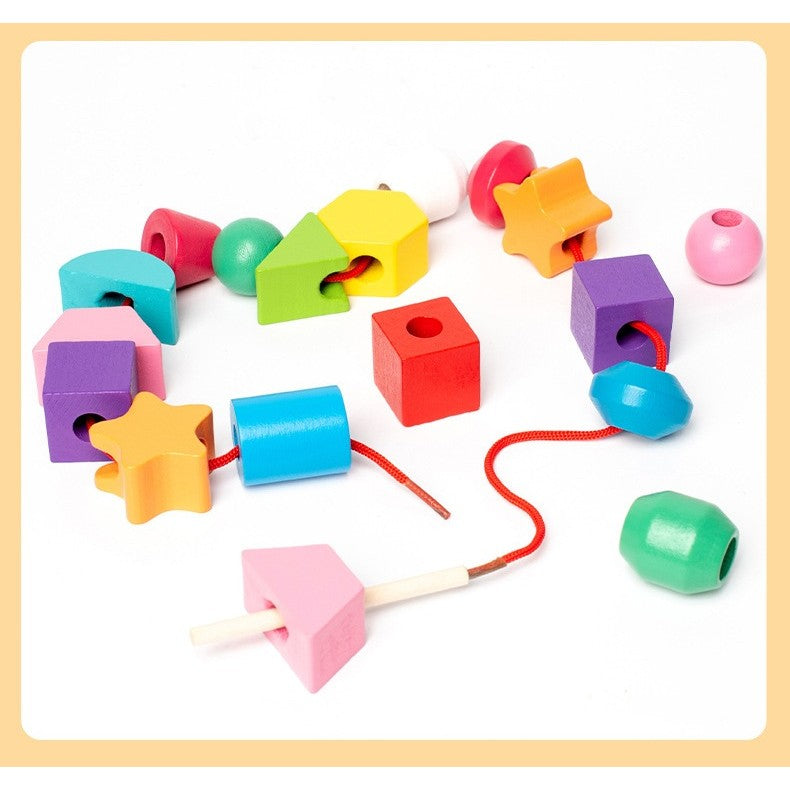 Jucarie Montessori de Sortat, Vivimall, din Lemn, Forme Geometrice,+3 Ani, 25 de Piese, 21.5 x 16 x 3 cm, Multicolor - vivimall.ro