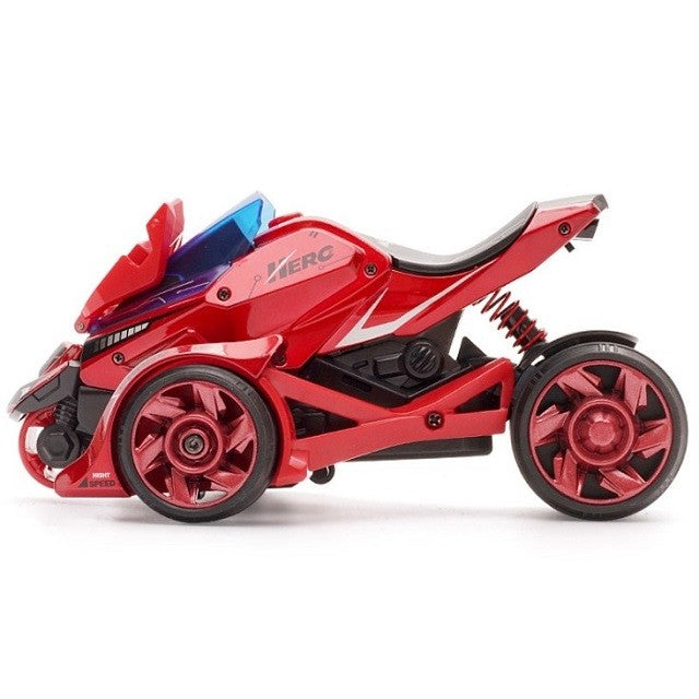 Jucarie pentru copii, masina cu extensie de motocicleta, 2 in 1, rosie - vivimall.ro