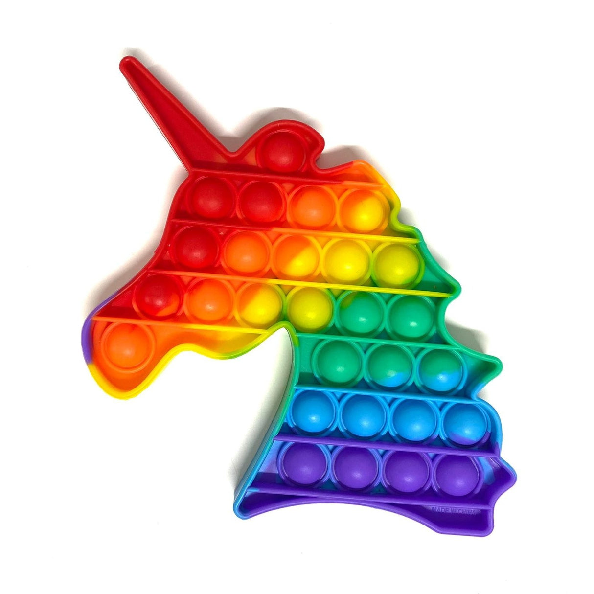 Jucarie Pop It and Flip It, Push bubble, Unicorn, Multicolor, Model 6 - vivimall.ro