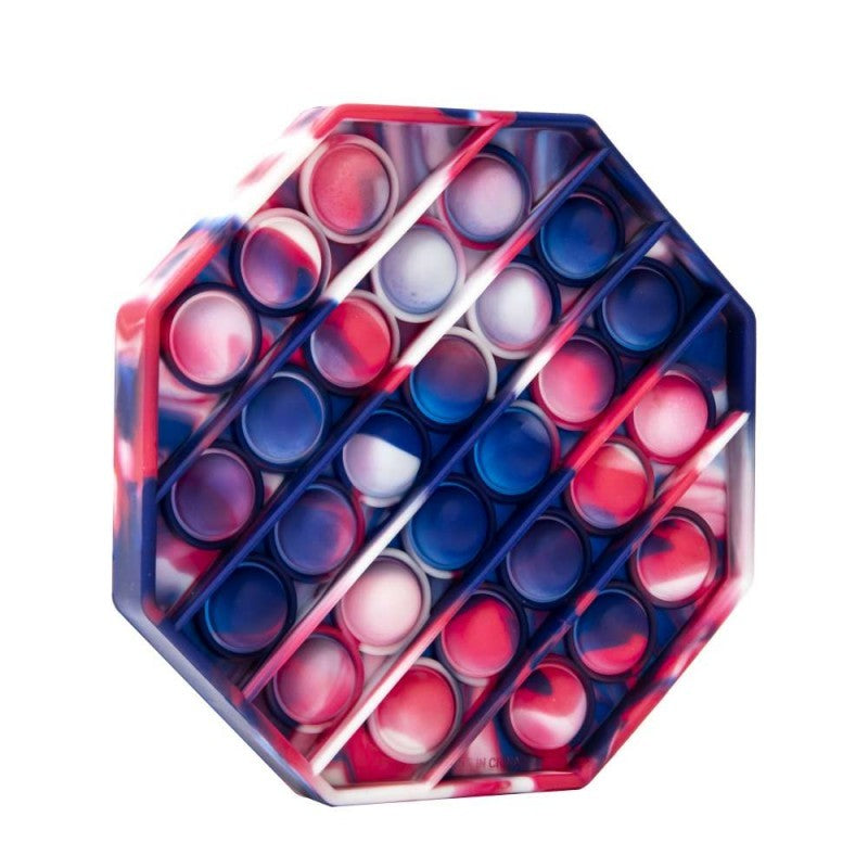 Jucarie Pop it Now & Flip it, Push Bubble Hexagon Multicolor Model 5 - vivimall.ro