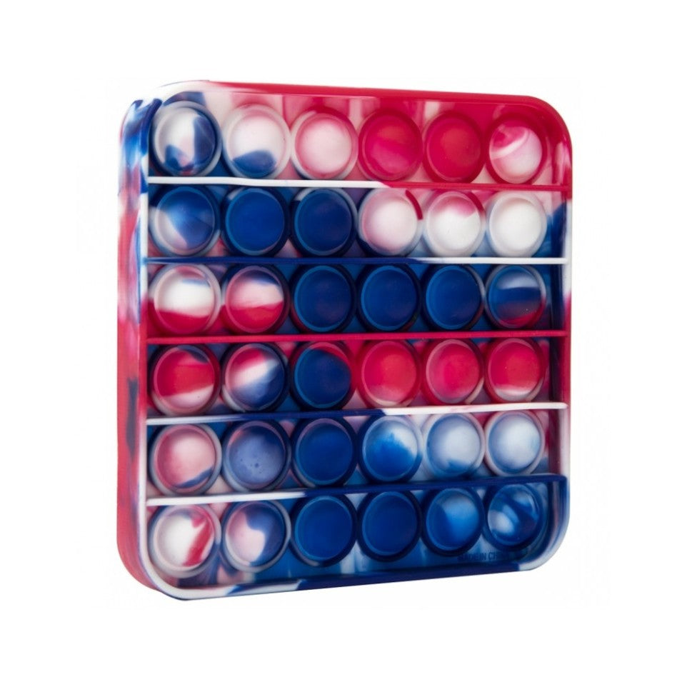 Jucarie Pop it Now & Flip it, Push Bubble Patrat Multicolor Model 6 - vivimall.ro