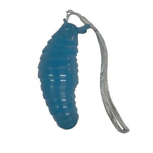 Jucarie Senzoriala Antistres, Vivimall, Fidget Toys, Omida Tip Breloc, 11 cm, +3 Ani, Albastru Transparent - vivimall.ro