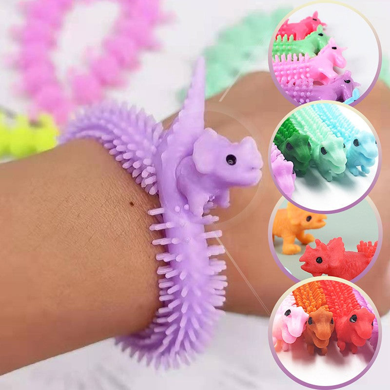 Jucarie senzoriala elastica Vivimall, Fidget Noodle, Antistres, Culori Random - vivimall.ro