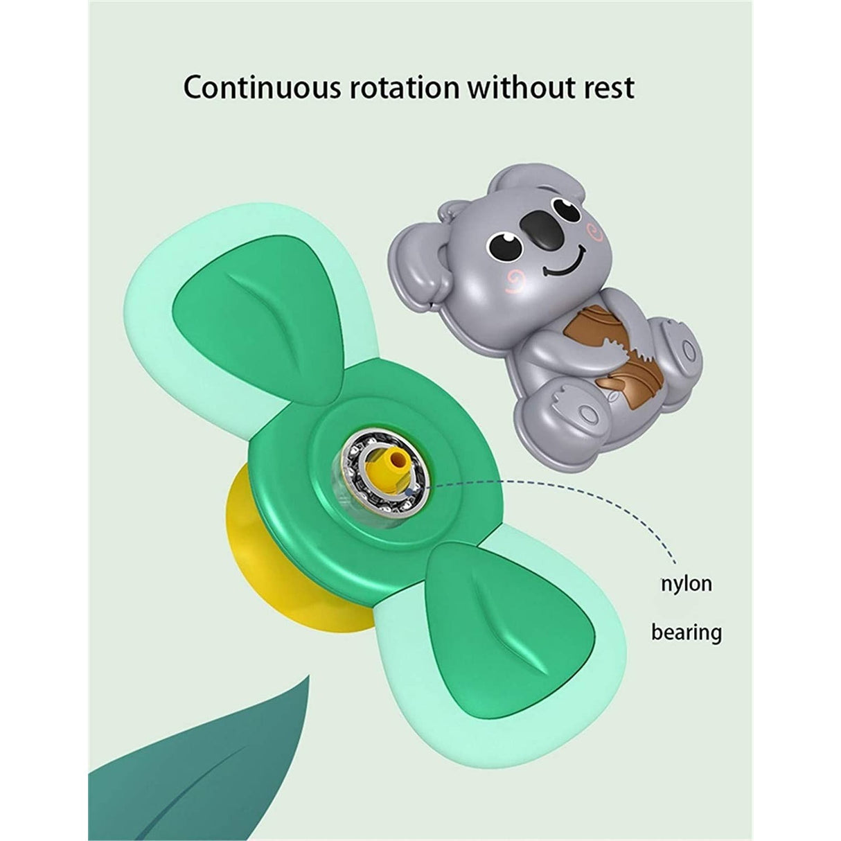 Jucarie Spinner pentru copii cu 2 laturi, Spinimals Premium Koala, Verde - vivimall.ro
