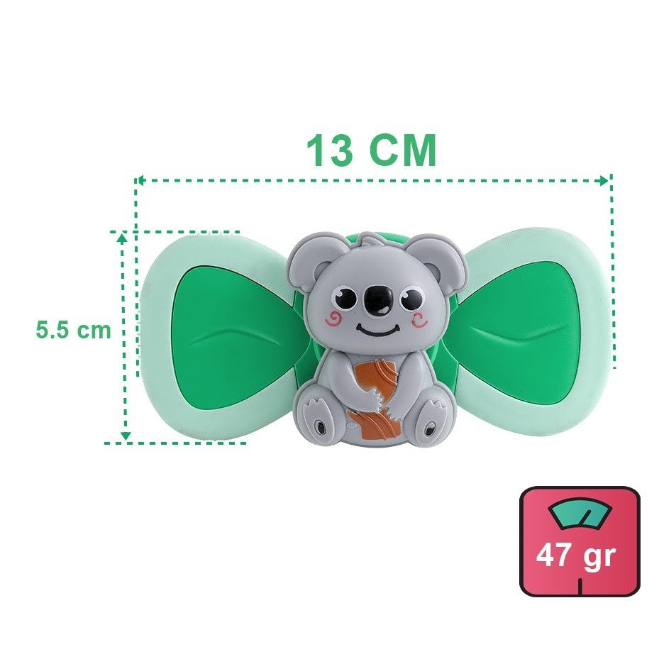Jucarie Spinner pentru copii cu 2 laturi, Spinimals Premium Koala, Verde - vivimall.ro