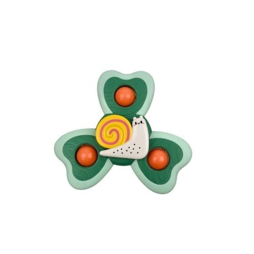 Jucarie Spinner pentru copii cu 3 laturi, Spinimals Premium Melc, Verde - vivimall.ro