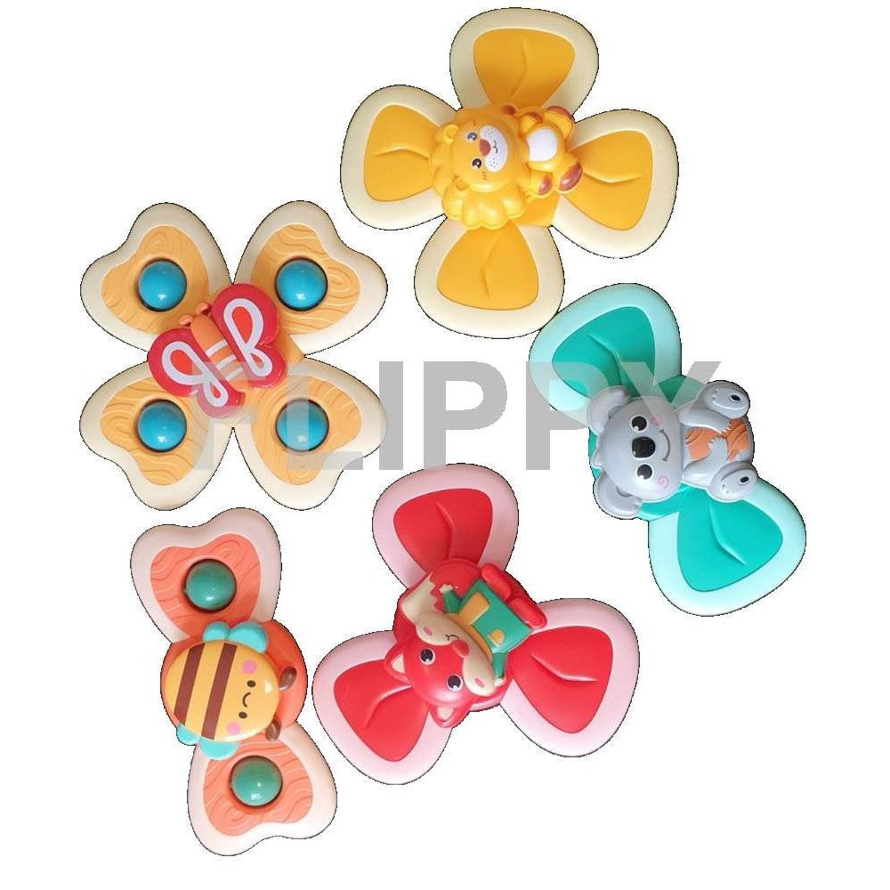 Jucarie Spinner pentru copii cu 3 laturi, Spinimals Premium Vulpe, Rosu - vivimall.ro