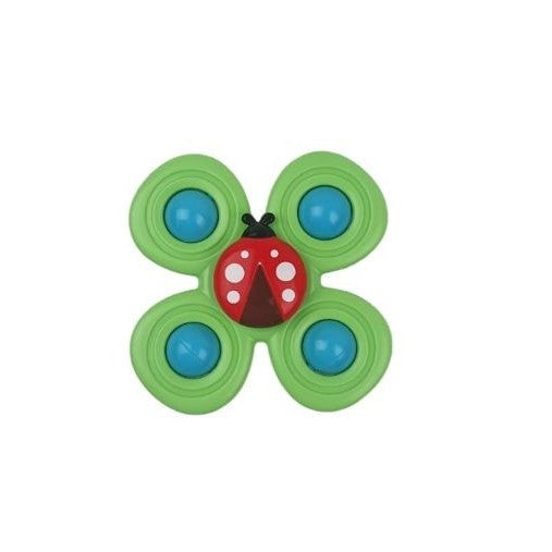 Jucarie Spinner pentru copii cu 4 laturi, Spinimals Buburuza, Verde - vivimall.ro
