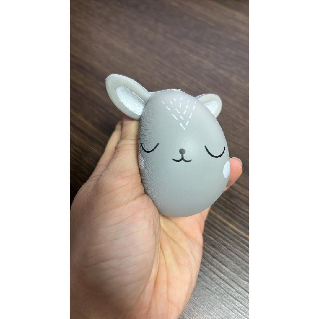 Jucarie Squish Toy Vivimall, model pisica gri - vivimall.ro