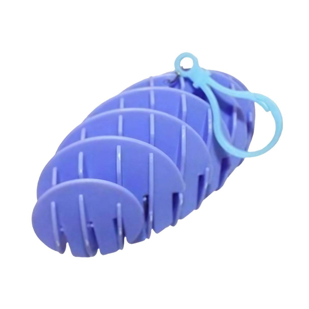 Jucarie Worm Fidget de Decompresie, Vivimall, Anti Stres, Dimensiune Compacta 6 cm, Dimensiune Extinsa 15.5 cm, Albastru eschis - vivimall.ro