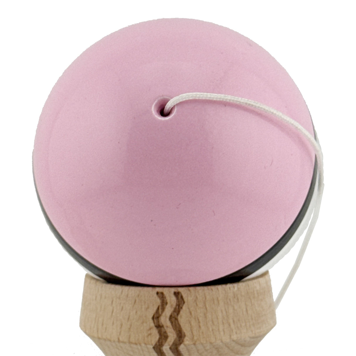 Kendama X Originala, Profesionala, Flippy, din Lemn, Gravata, 18 cm, Super Sticky, Roz/Negru/Alb - vivimall.ro