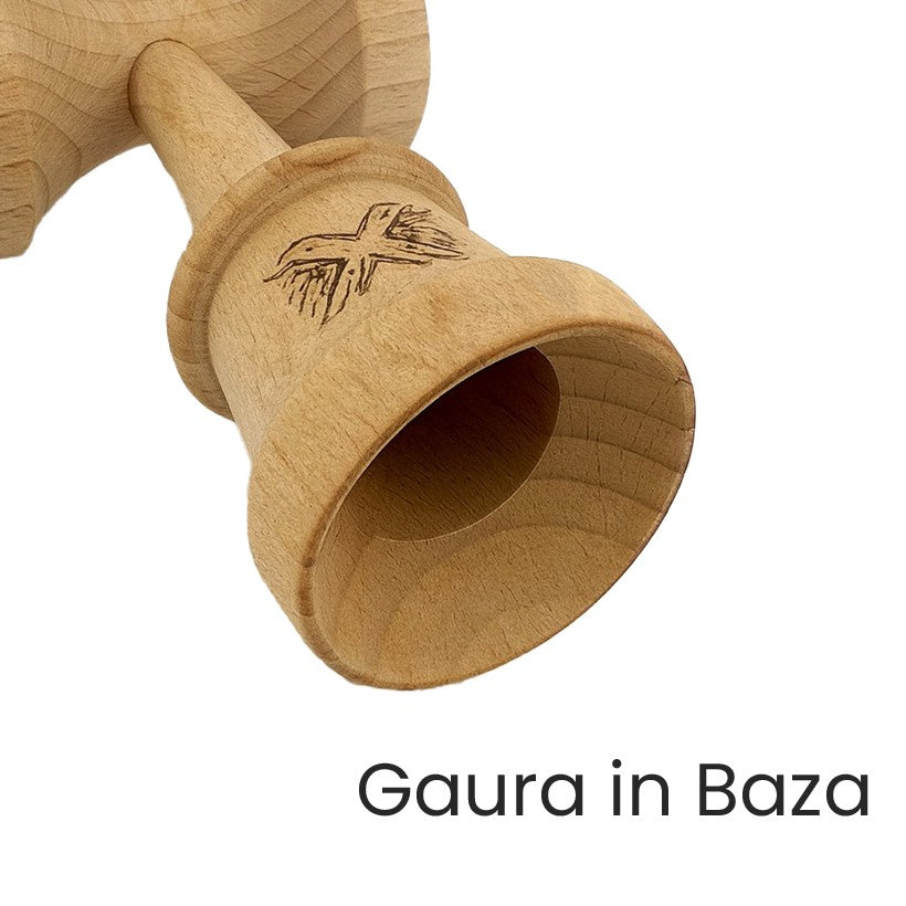 Kendama X Originala, Profesionala, Vivimall, Super Sticky cu Cupe Mari KING SIZE V3, Gaura in Baza, Rulment Metalic, din lemn 18 cm, Ata 62/65 cm, Special Albastru deschis - vivimall.ro