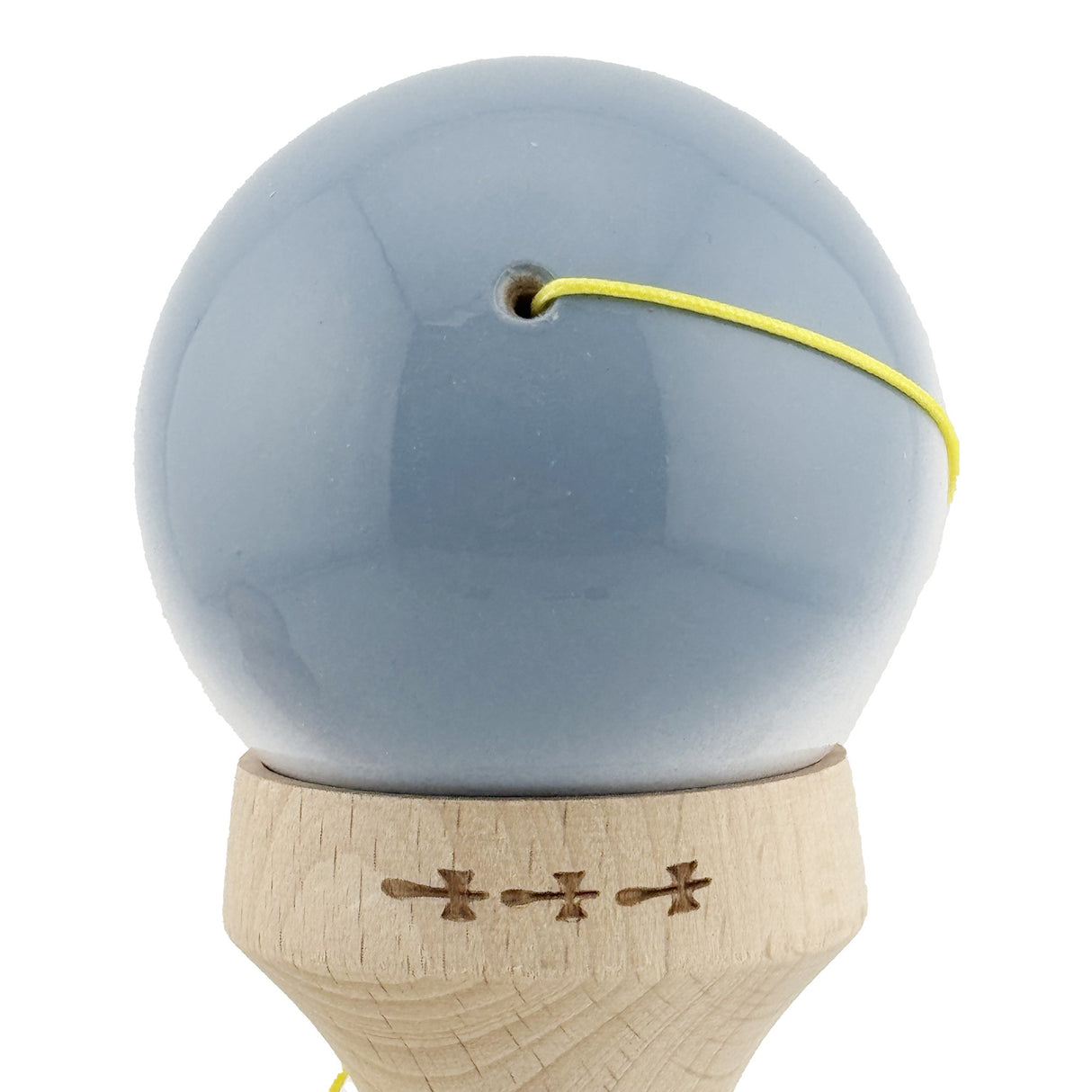 Kendama X Originala, Profesionala, Flippy, Super Sticky cu Cupe Mari KING SIZE V3, Gaura in Baza, Rulment Metalic, din lemn 18 cm, Ata 62/65 cm, Gradient Gri/Alb/Roz - vivimall.ro
