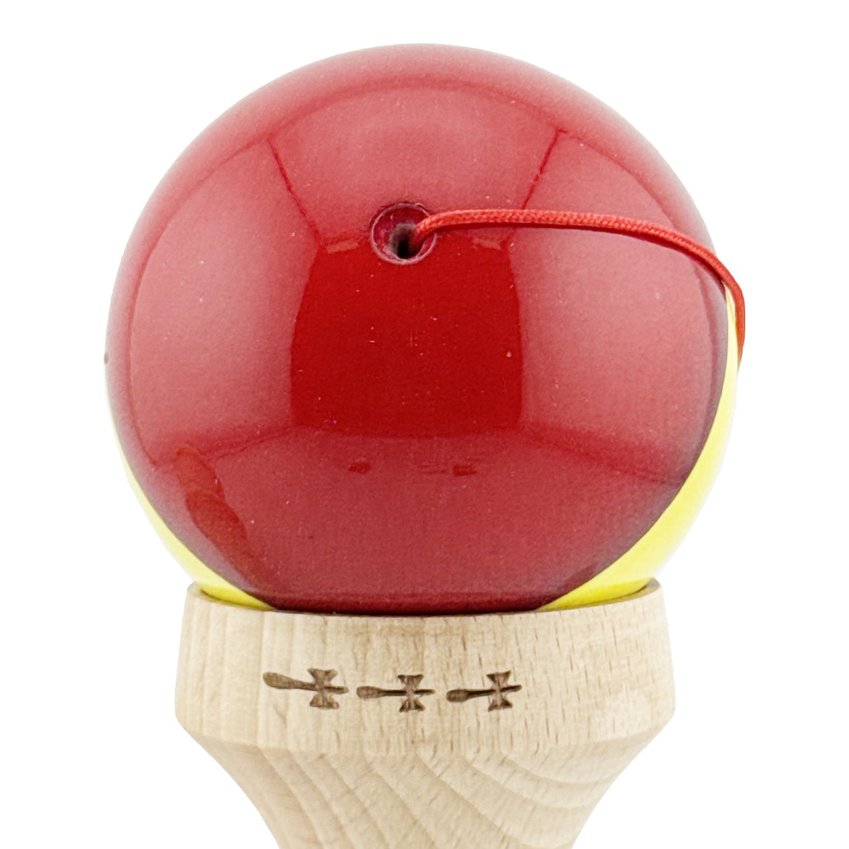Kendamă profesională Tricolor Edition cu stele, vedere spate cu design gradient multicolor