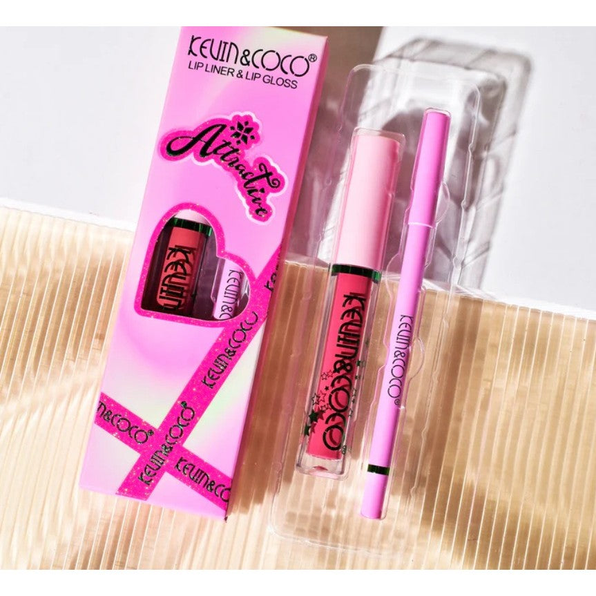 Set Lip Liner Si Lip Gloss | LinerSet - vivimall.ro