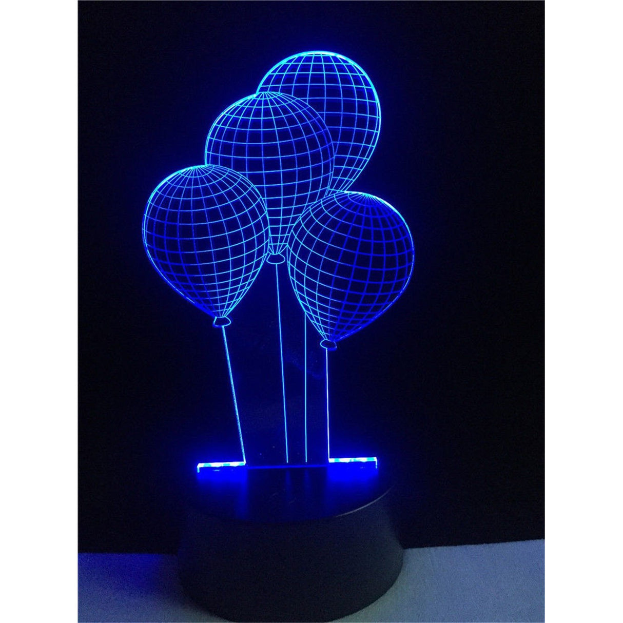 Lampa de Veghe cu Baterii/USB 3D Model Baloane Multicolor - vivimall.ro